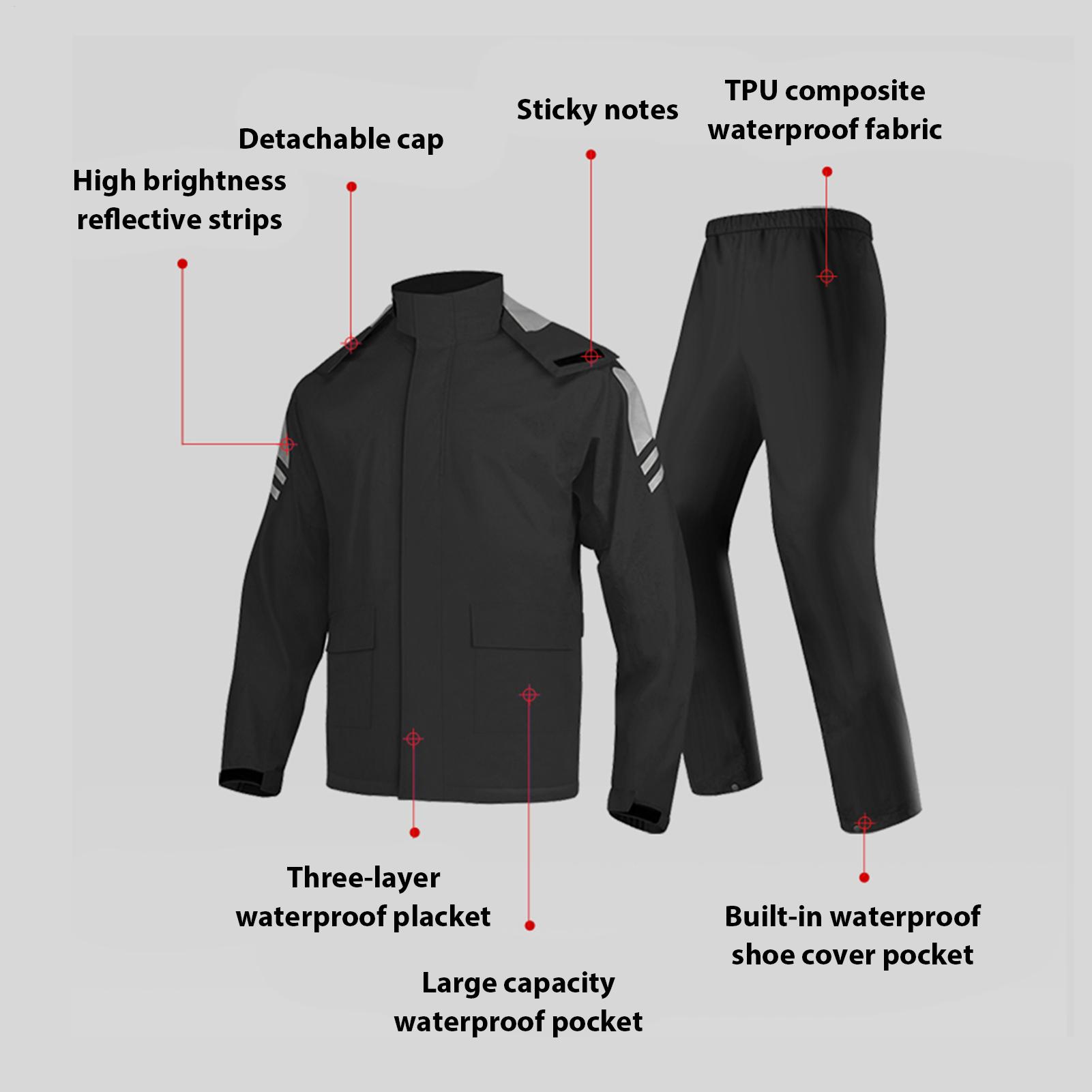 Waterproof Rain Suits for Men  - đánh giá và giá Motorcycle Gear Rain