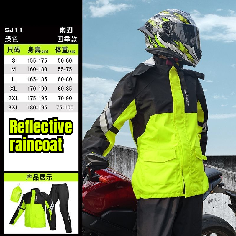 Motorcycle Rain Suit Split Typ - đánh giá và giá Motorcycle Gear Rain