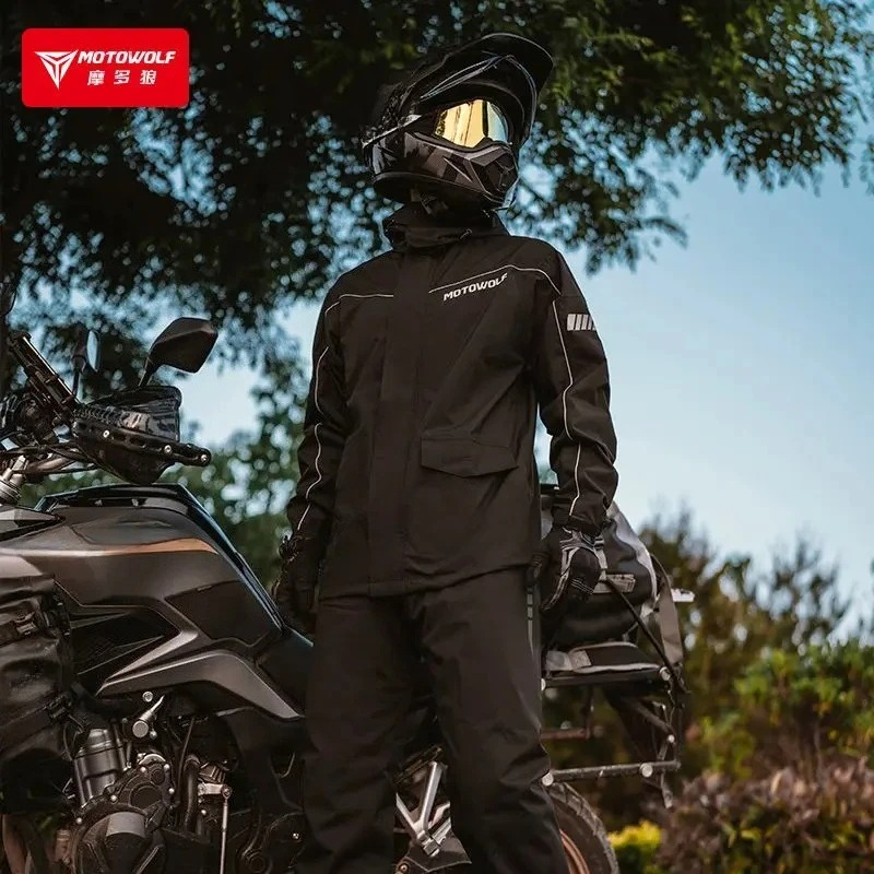 MOTOWOLF Motorcycl Riding Rain - đánh giá và giá Motorcycle Rain Suit