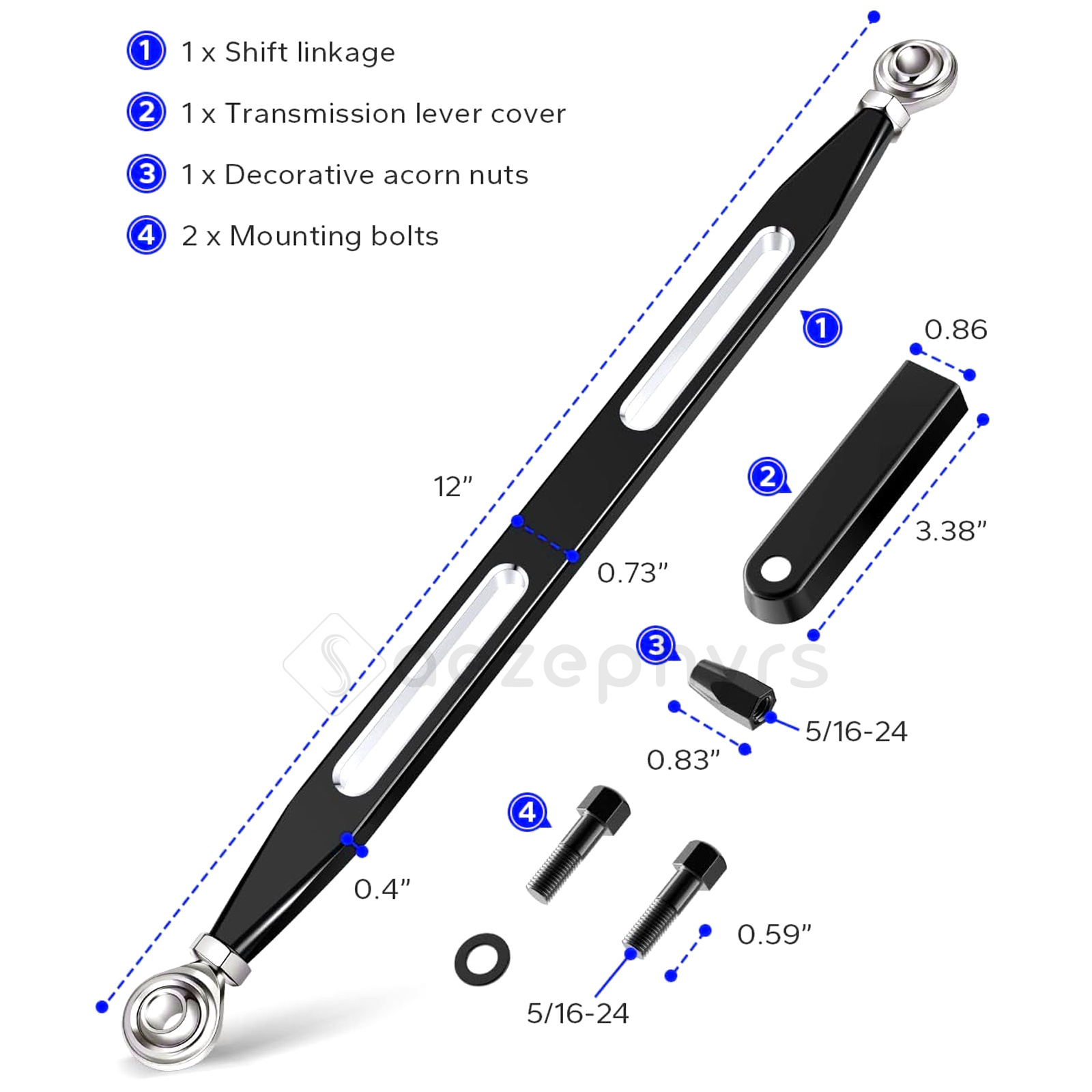 Motorcycle 330mm Aluminum Gear - đánh giá và giá Motorcycle Gear Linkage Rod