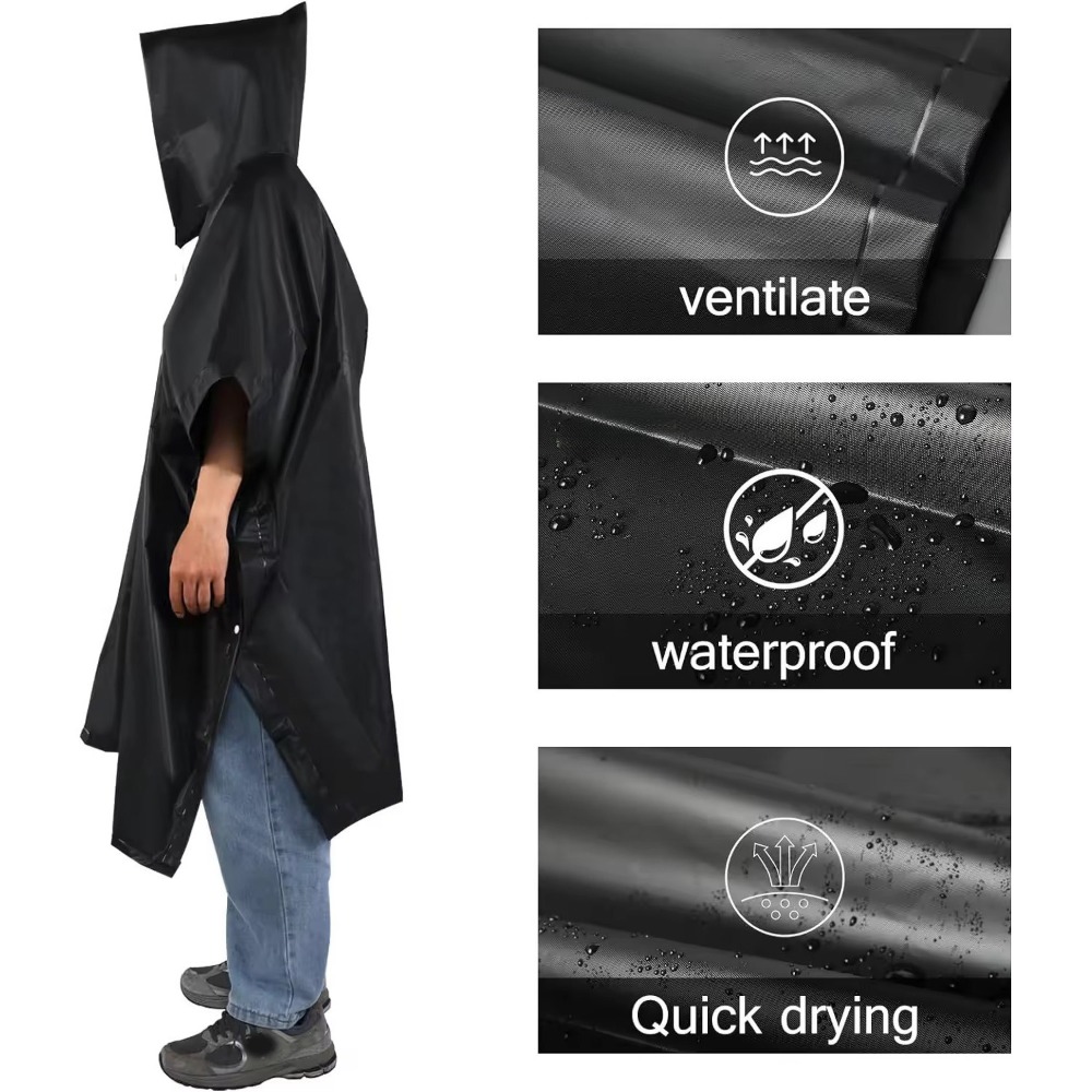 3 in 1 Waterproof Rain Poncho  - đánh giá và giá Motorcycle Gear Rain