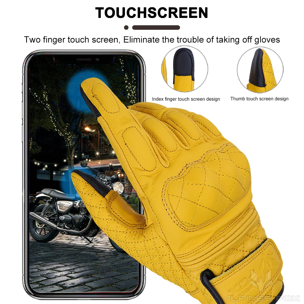 Retro Motorcycle Gloves Real L - đánh giá và giá Motorcycle Gear Alpine