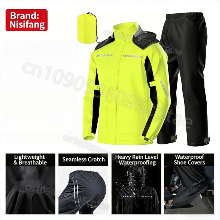 Waterproof Split Motorcycle Ra - đánh giá và giá Motorcycle Rain Suit