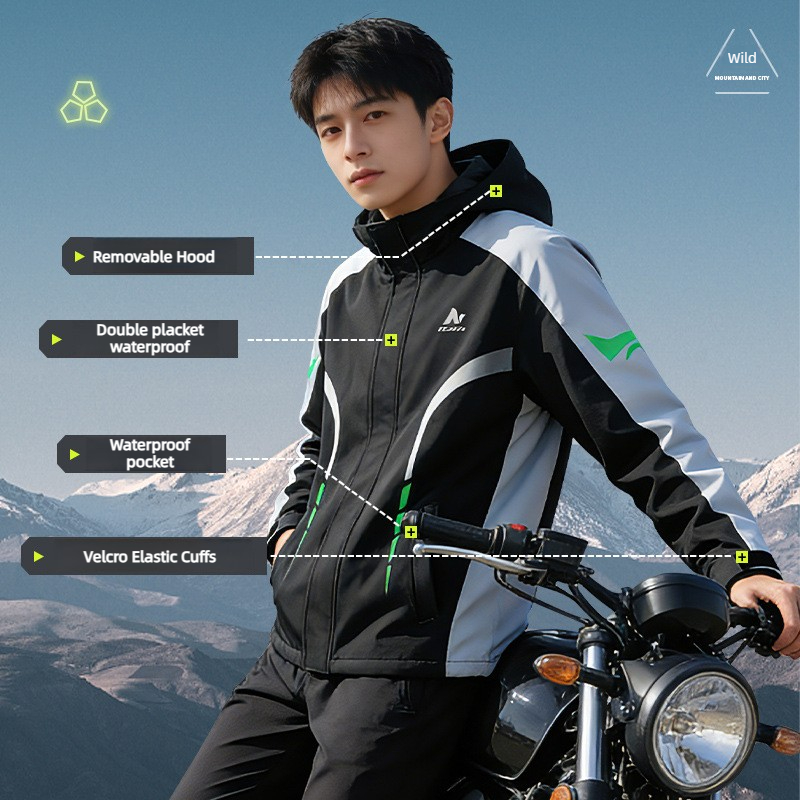 Motorcycle Rain Suit Men Water - đánh giá và giá Motorcycle Gear Rain